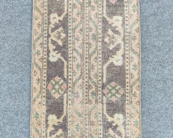 1.7 x 13 ft runner rug Turkish, Skinny runner 2x13, Vintage runner 2x13, Oushak runner 2x13, Patchwork runner rug, 2 wide runner rug neutral
