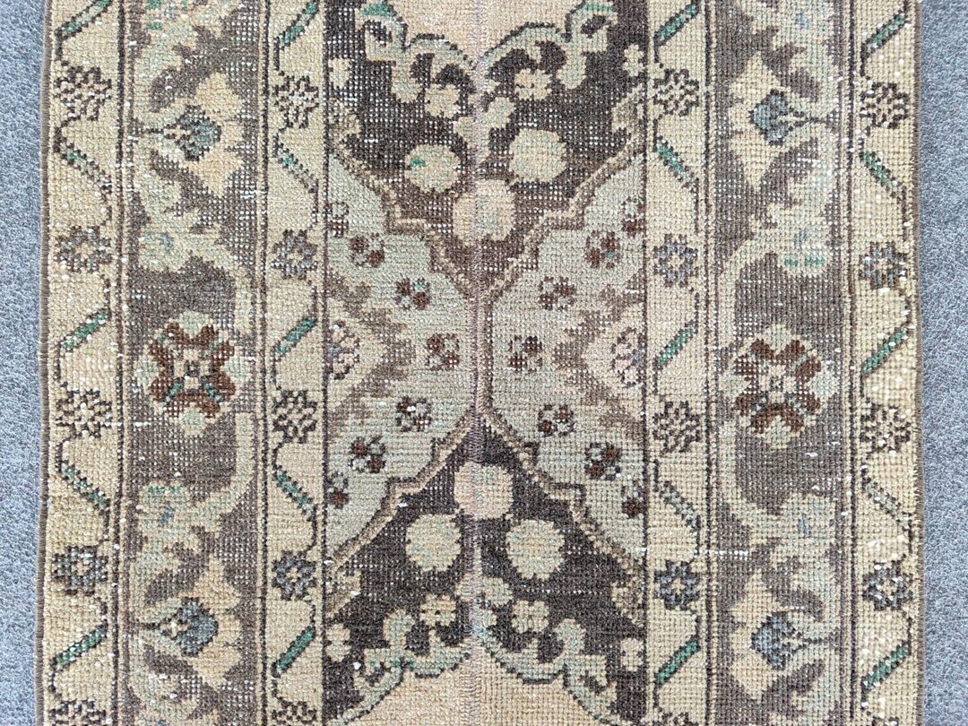 Skinny 2x12 Runner Rug Neutral, Turkish Runner 2x12, Vintage Runner ...