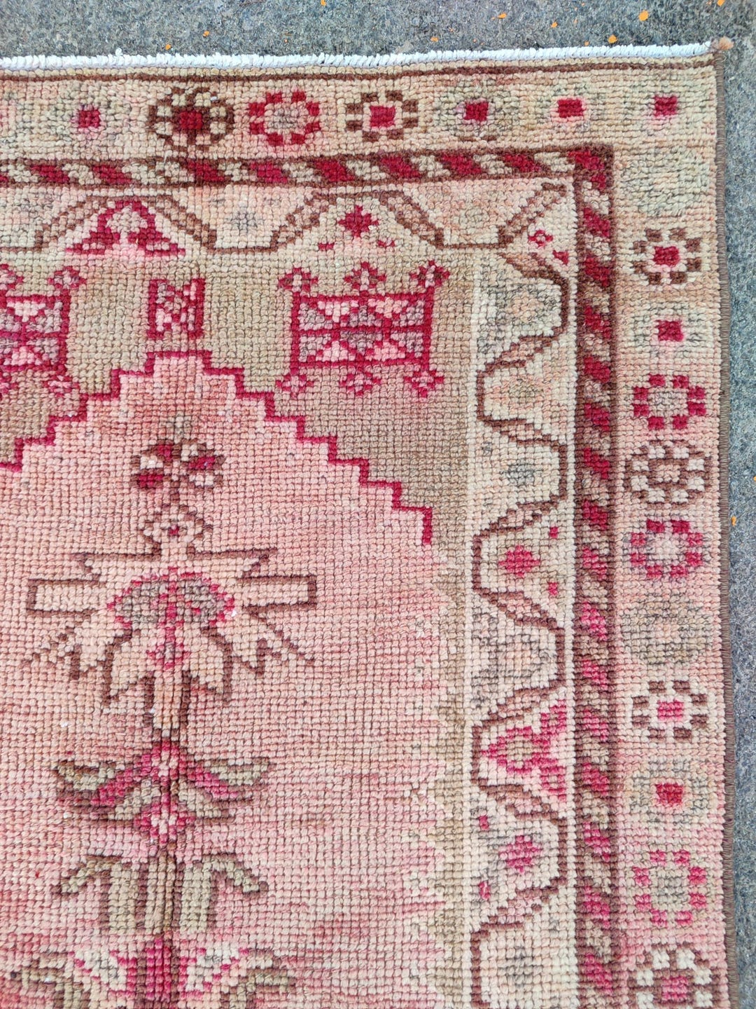 3x15 Herki Rug Runner Extra Long, Turkish 3x15 Oushak Runner, Persian ...