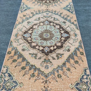 70 x 60 cm, Läufer 100 x 200, Türkiser Läufer, Heriz Teppich Läufer, Vintage Teppich Läufer, Berber Teppich 100 x 200, Teppich Läufer, sehr langer Läufer