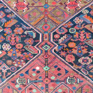 Rare! 8x10 Heriz area rug, Oversize persian rug 8x10, Serapi rug vintage 8x10, Antique 8x10 living room rug, Mahal rug, Oriental rug 8x10 ft image 7