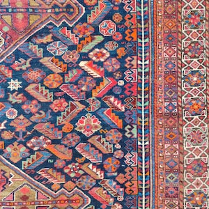 Rare! 8x10 Heriz area rug, Oversize persian rug 8x10, Serapi rug vintage 8x10, Antique 8x10 living room rug, Mahal rug, Oriental rug 8x10 ft image 1
