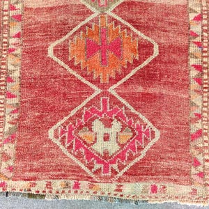 Extra long 3x15 Herki rug runner antique, Persian runner 3x15 vintage, Oriental rug, Turkish 3x15 oushak runner, Modern rug, Heriz rug 3x15