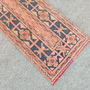 Nice! 2x11 runner rug Skinny, Turkish runner 2x11, Vintage runner 2x11, Oushak runner 2x11, Patchwork runner rug, 2 wide runner rug neutral
