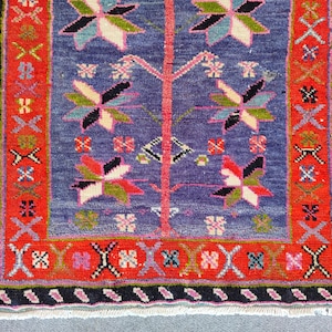 2x4 rug Oushak, Skinny rug, Turkish rug 2x4, vintage rug 2x4, Persian 2x4 heriz rug, Small antique rug 2x4, Doormat rug 2x4 bath mat neutral