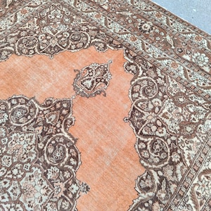 9x12 Persian area rug, Oversize heriz rug 9x12, Living room rug 9x12 antique, Oriental rug 9x12 vintage, Mahal rug, Serapi rug, Furniture