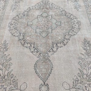 9x12 Persian rug oversize, Living room rug 9x12 vintage, Heriz rug 9x12 neutral, Antique 9x12 oriental rug, Turkish 9x12 oushak rug muted