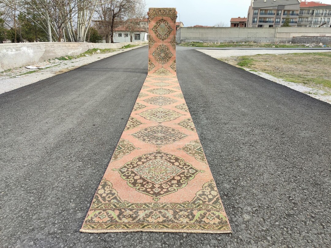 25 Foot Runner Rug Extra Long, Hallway Rug Very Long Wool Handmade ...