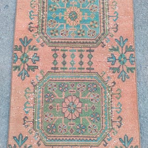 70 x 60 cm, Läufer 100 x 200, Türkiser Läufer, Heriz Teppich Läufer, Vintage Teppich Läufer, Berber Teppich 100 x 200, Teppich Läufer, sehr langer Läufer