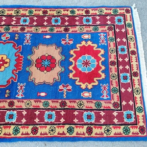 2x4 rug vintage, Skinny rug, Turkish rug 2x4, Oushak rug 2x4, Persian 2x4 heriz rug, Small antique rug 2x4, Doormat rug 2x4 bath mat neutral