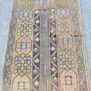 70x70 Läufer, dünner Läufer, türkischer Läufer 7x7, Vintage Läufer 2x7, Oushak-Läufer 2x7, schmaler Läufer, Möbel