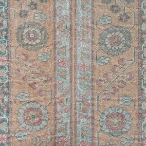 Nice! 2x11 runner rug Skinny, Turkish runner 2x11, Vintage runner 2x11, Oushak runner 2x11, Patchwork runner rug, 2 wide runner rug neutral