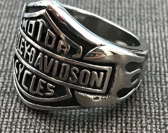 Biker Ring — Anello da motociclista gotico pesante