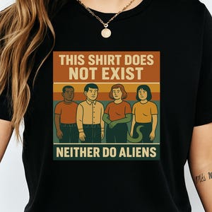 Funny Alien Conspiracy T-Shirt: Retro UFO Humor, Simulation Theory