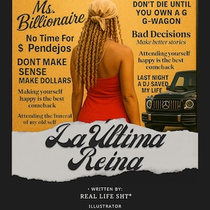 La Última Reina Printable Poster – Trap Latina Wall Art | Boss Babe Room Decor | Digital Download