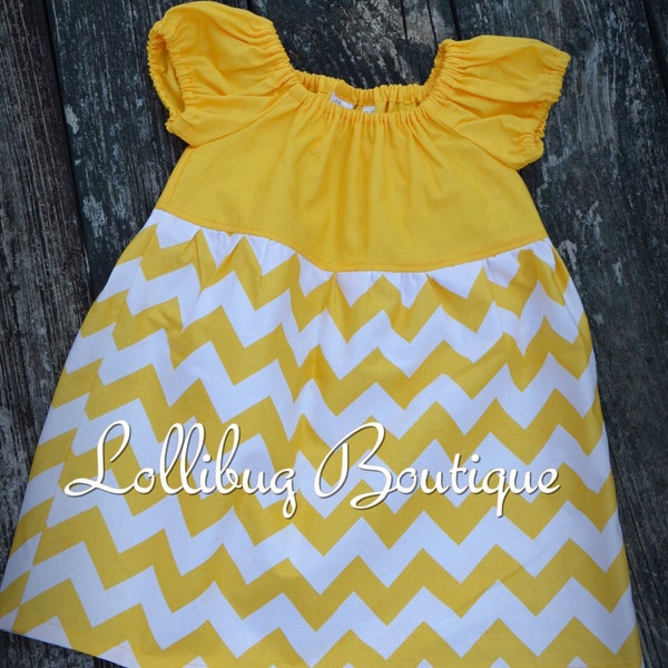 Design Your Own Chevron Peasant Dress