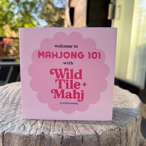 Printed Mahjong Rules Card – American Mahjong Cheat Sheet Trifold | Beginner Guide, Instruction Card, Learn to Play Mahjong, Mahjong 101