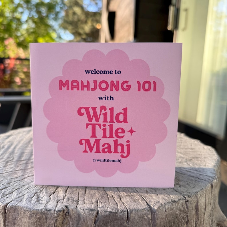 American Mahjong Rules Card: Beginner's Cheat Sheet image 1