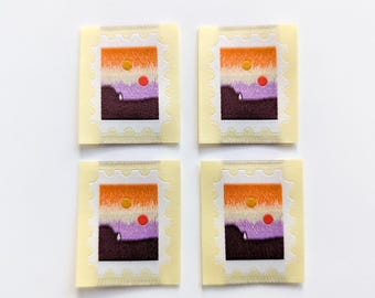 Tatooine Stempel gewebte Etiketten: Star Wars Kleidungsanhänger (4er-Pack)