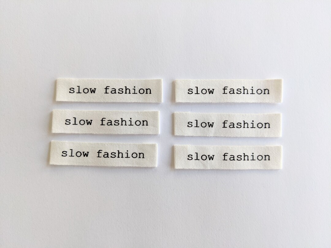 Slow Fashion Cotton Luxe Labels 6 Pack Woven Garment - Etsy