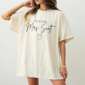 Custom Future Mrs shirt, Bridal Shower Gift, Engagement Party Shirt, coquette bow shirt bride to be coquette bachelorette party Bride Outfit