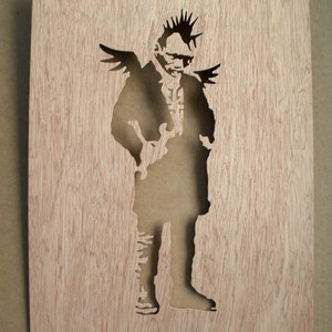 Banksy Punk Angel Stencil