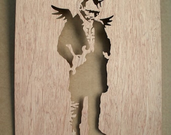 Banksy Punk Angel Stencil