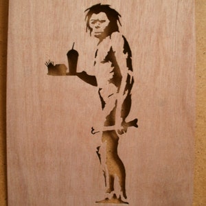 Banksy McDonalds Caveman Stencil