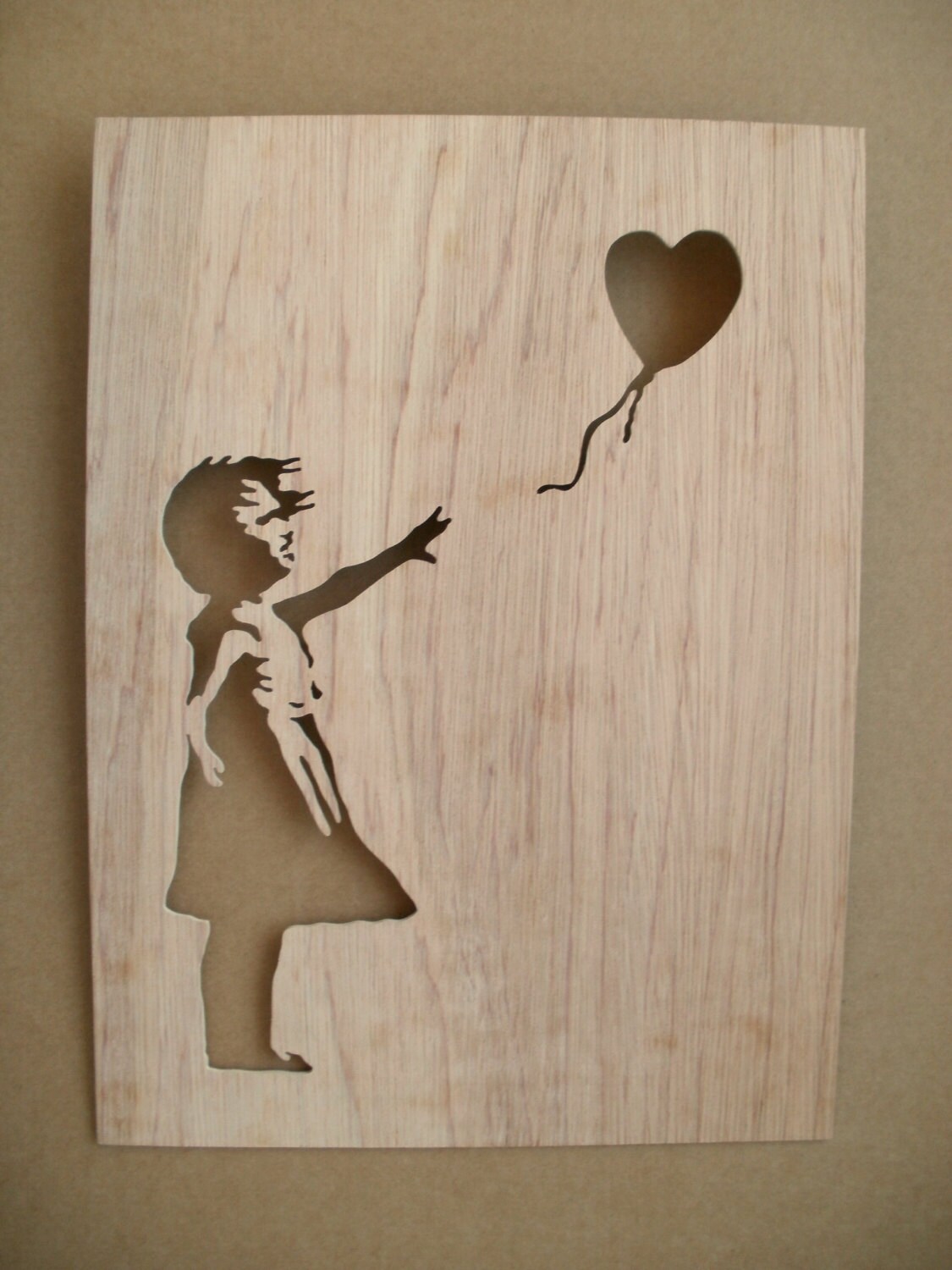Banksy Girl With Balloon Stencil Etsy UK Banksy Girl With Balloon Stencil Etsy UK