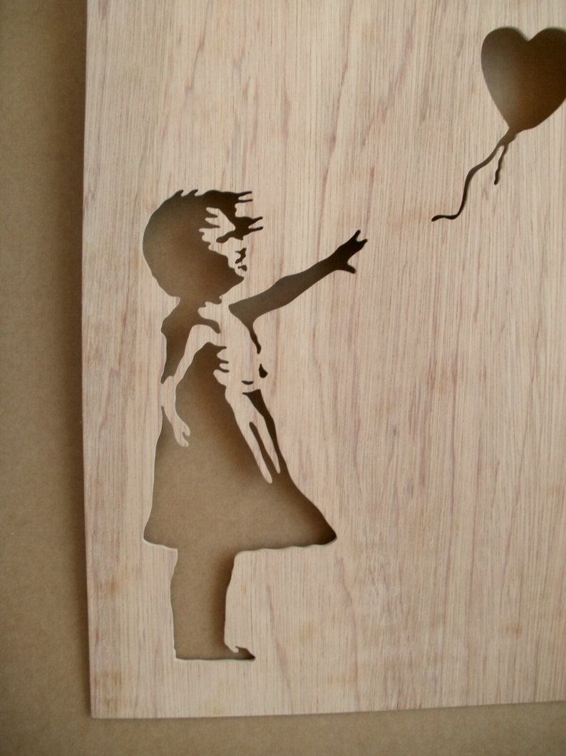 Banksy Girl With Balloon Stencil Etsy
