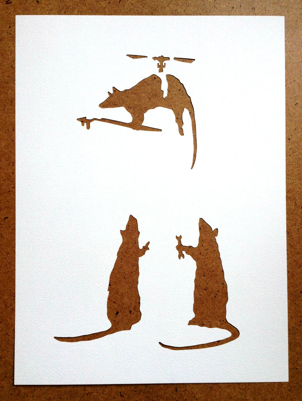 banksy stencils set of 5 choose your own etsy