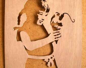 Banksy Dynamite Ice Cream Girl Stencil