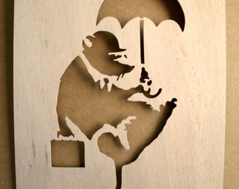 Banksy Rat Businessman Stencil