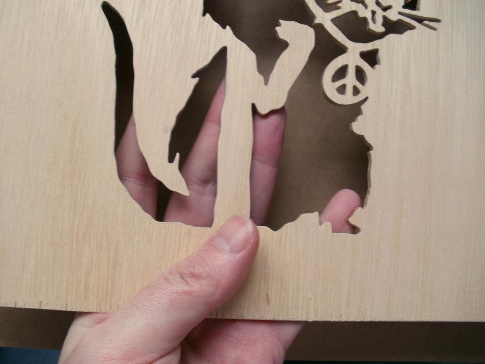 Banksy Rat Protester Stencil - Etsy