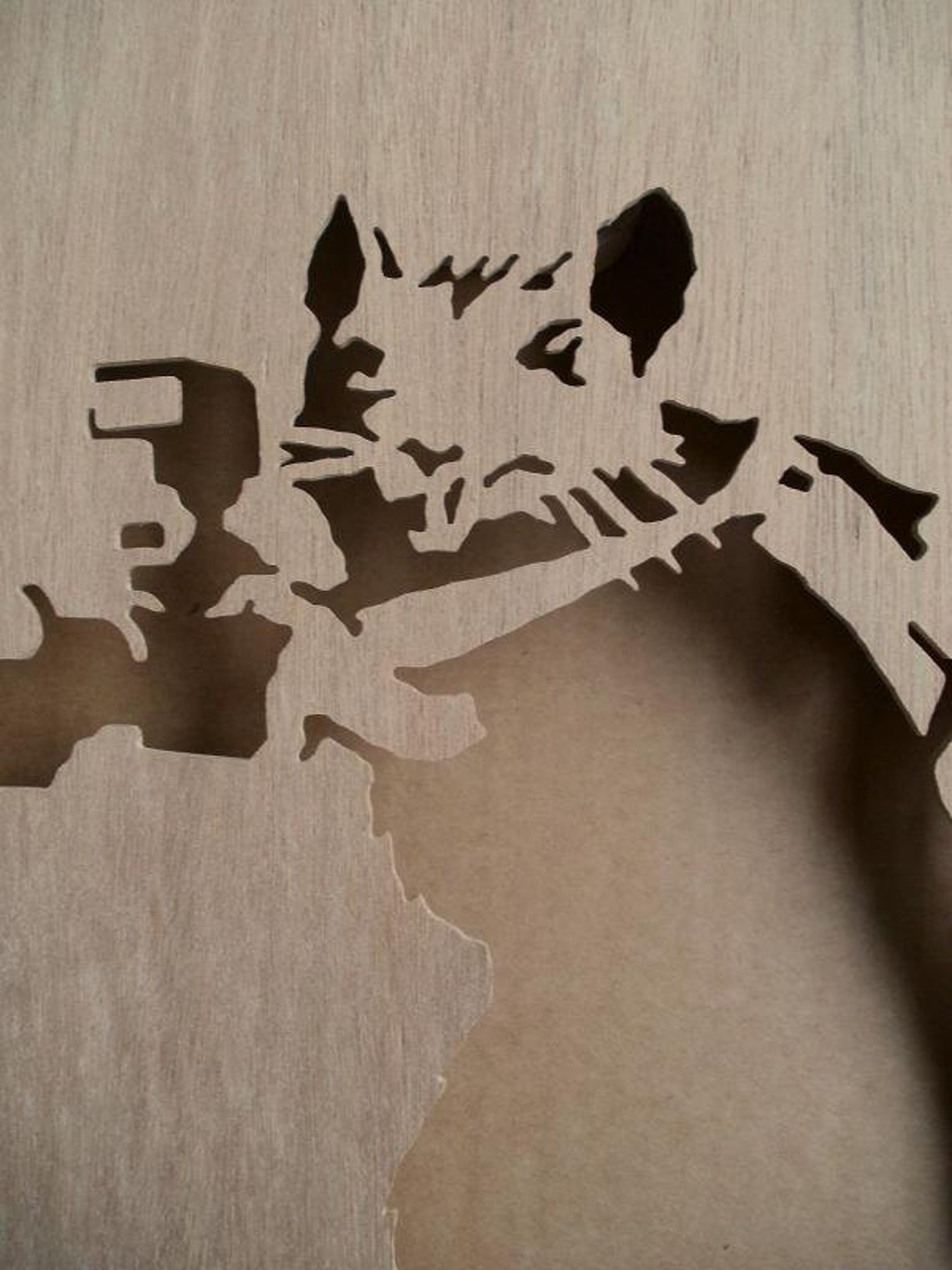 Banksy Rat Photographer Stencil | Etsy