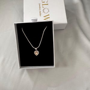 Sterling Silver Heart Necklace: Romantic 925 Silver Jewelry Gift