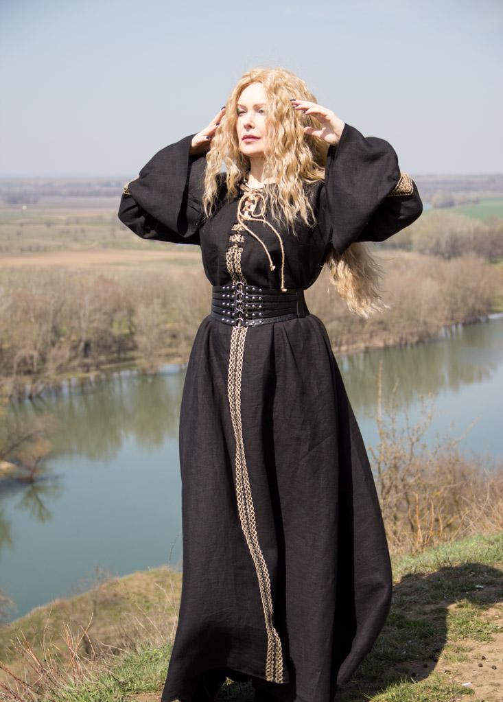 Black Norse Wedding Dress - Etsy