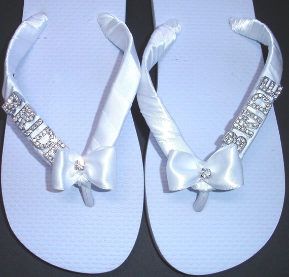 white thongs wedding