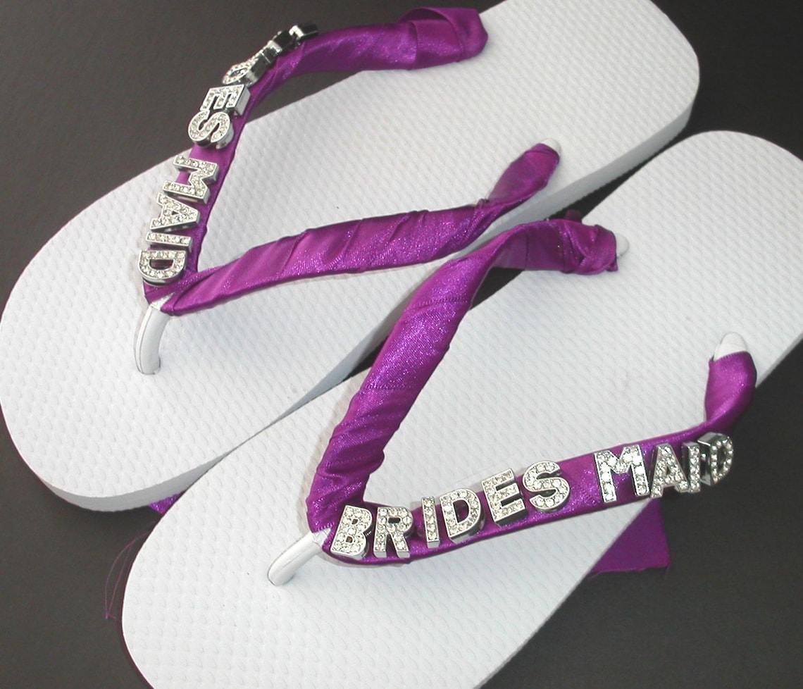 etsy wedding flip flops