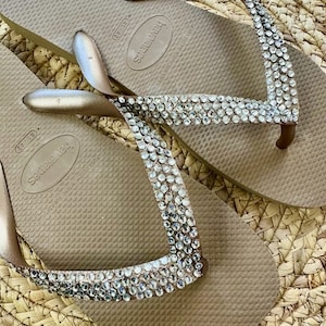 Beaded Havaianas - Etsy UK