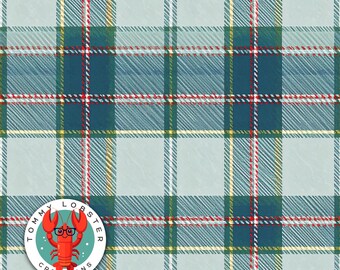 Green Tartan Seamless Pattern: Scottish Plaid Fabric Print (Digital Download)