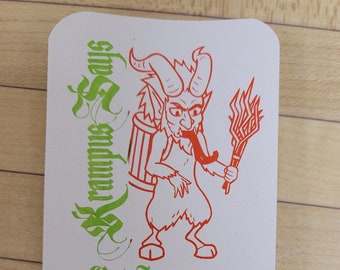 Krampus Says Stickers (3pack)