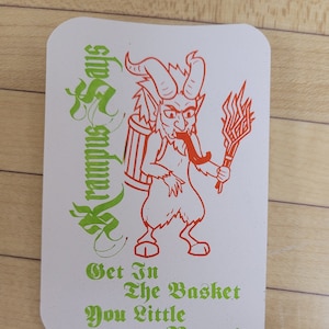 Krampus Says Stickers 3pack image 1