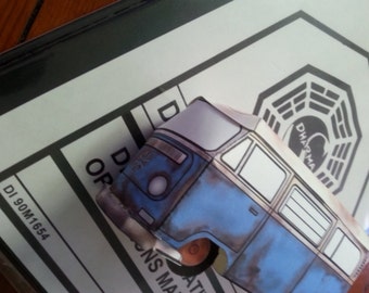 Dharma Bus Paper Model