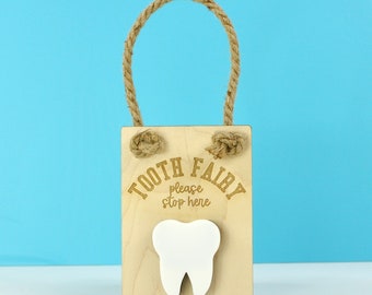 Tooth Fairy Sign with Pocket for Kids