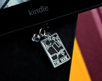 The Book Tarot Card E-Reader Charm and Dust Plug for Kindle and other USB-C Charging Ports