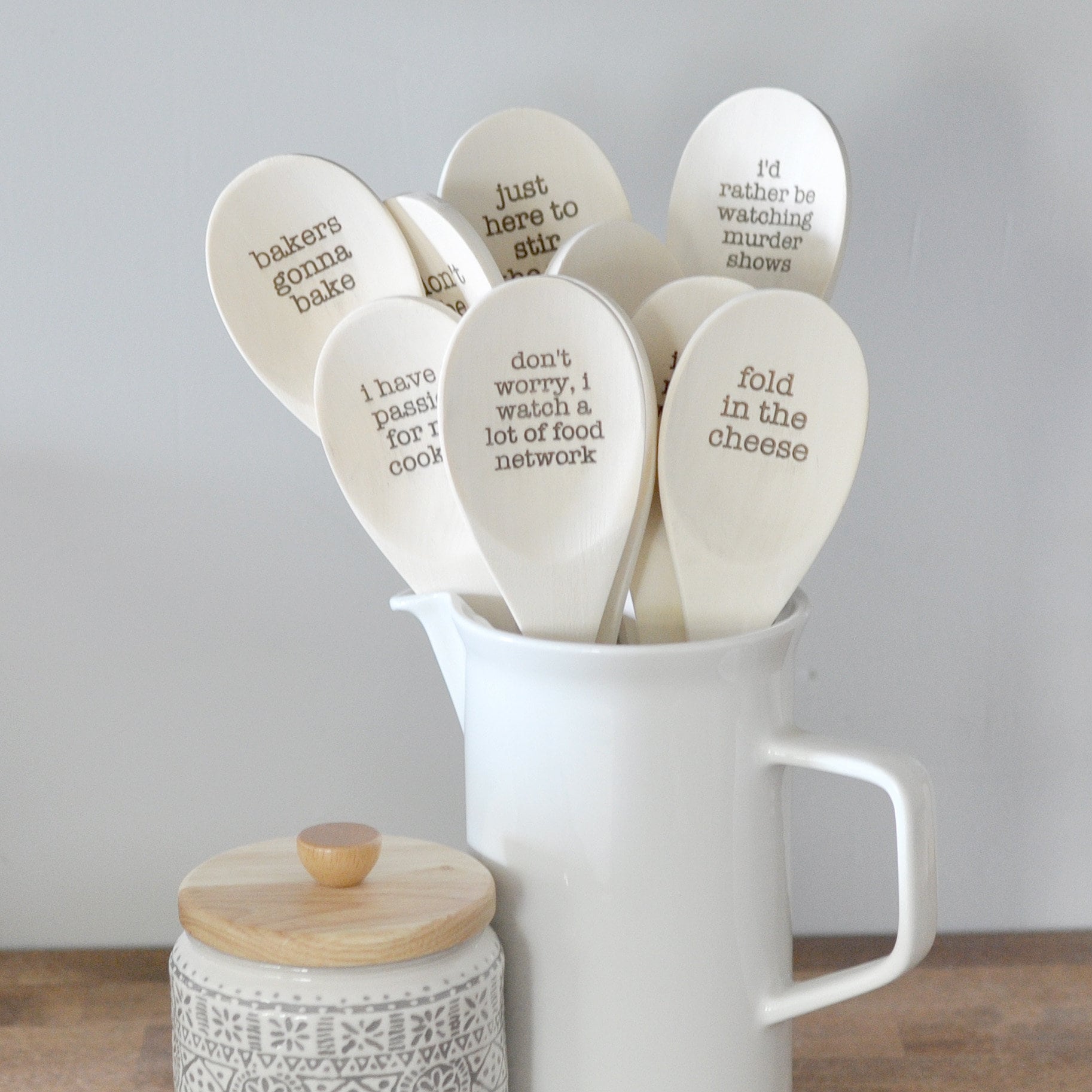 Funny Wood Spoons Engraved With Messages Individual or a Set Etsy