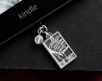 The Smut Tarot Card E-Reader Charm and Dust Plug for Kindle and other USB-C Charging Ports