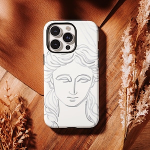 Ancient Greek Scatter Phone Case | Statue Vase | Cover for iPhone 16 15 14 13 12 11 SE Max Pro - Samsung Galaxy  S25 S24 S23 Ultra