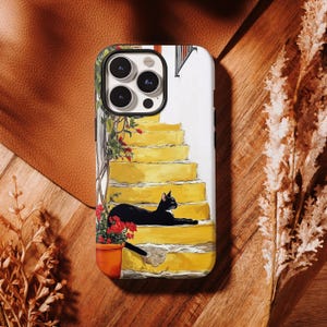 Cat Meme Van Gogh Phone Case Modern Art Vincent Parody Cover For Samsung Galaxy S25, S24, S23, S22, S21, S20,Case TOUGH Cover, Back Cover